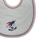 Babero Babycottons  M Rockets  C/Impermeable Bco Azul