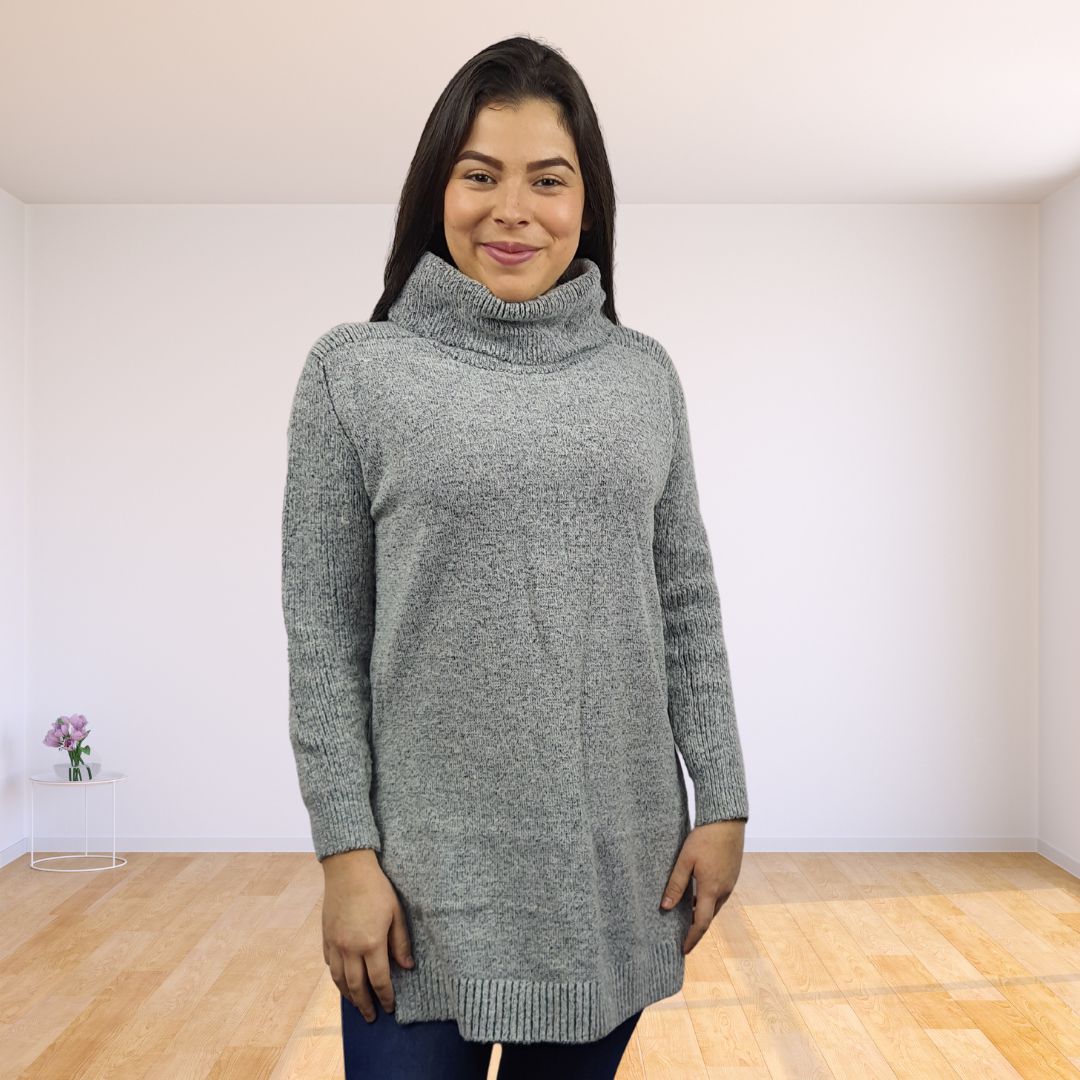 Sweater Vero Moda Gris Style CHOCOLATE L/S KNIT(UM)