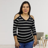 Blusa Vero Moda Negro Style CUT 3/4 KNIT(NL)