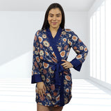 Bata de Pijama Vero Moda Azul Oscuro Style NANCZ L/S ROBE(HOMEWEAR)