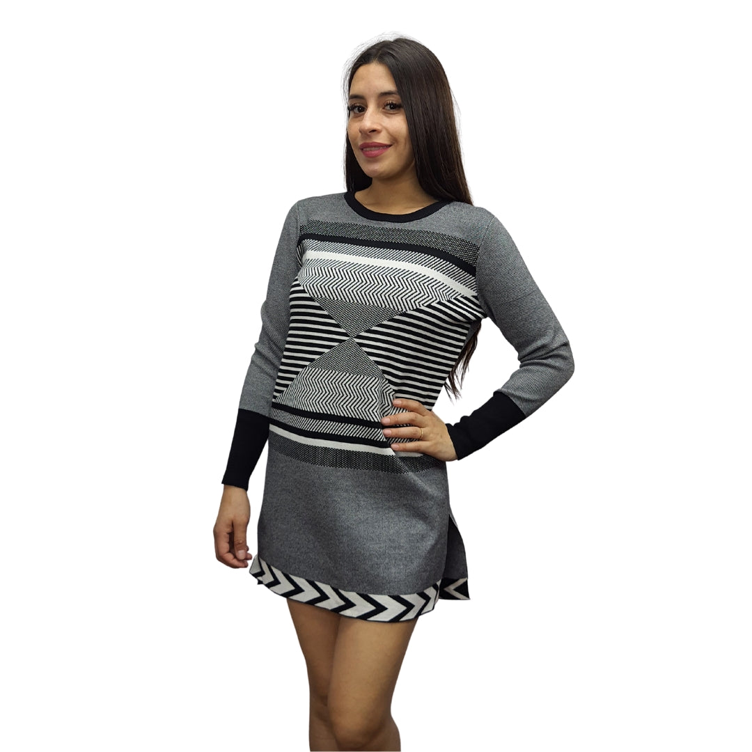 Vestido  Vero Moda Negro Style OWEN L/S LONG KNIT(PM-CT-2)