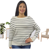 Sweater Vero Moda Blanco y Negro Style ANNA L/S KNIT(UM)