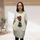 Bluson  Vero Moda Blanco  Style HIDE CANNA S/S LONG TOP(CR)