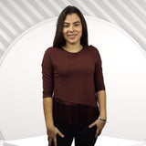 Blusa Vero Moda Marrón Style FULING 3/4 TOP(HH)