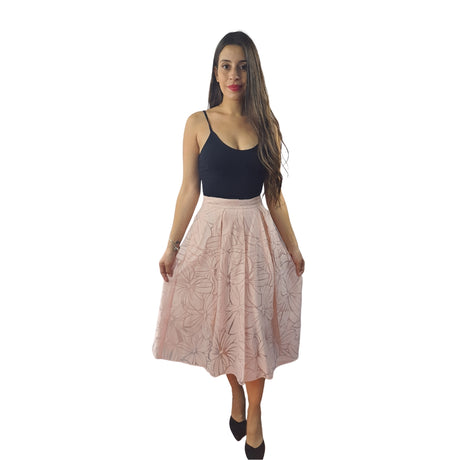 Falda Vero Moda Rosado Style EDITH MIDI SKIRT(VMC-NE-ES-2)