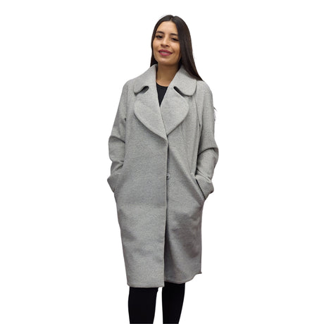 Blazer Vero Moda Gris Claro Style ANNE L/S WOOL COAT(NL)
