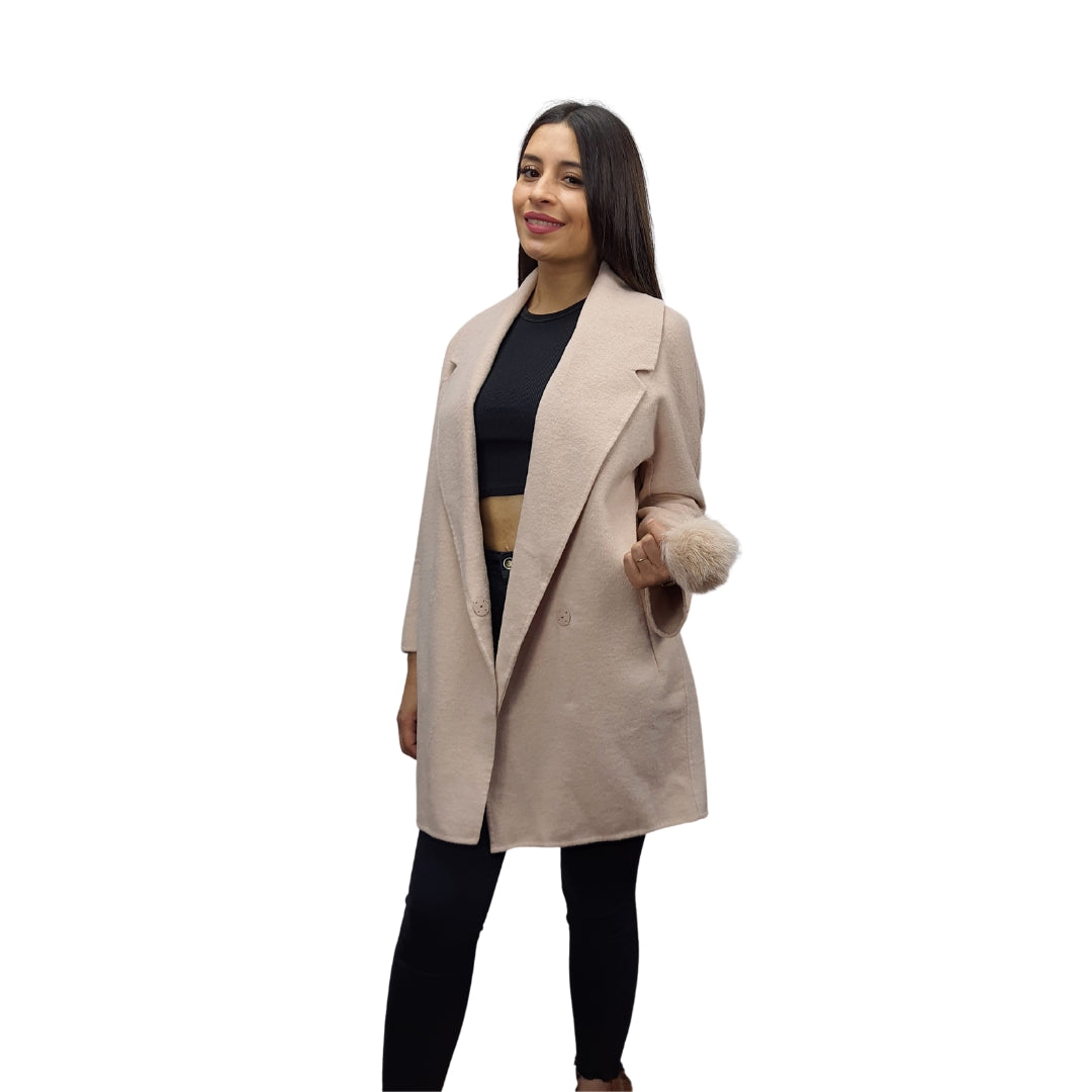 Abrigo Vero Moda Rosado Claro Style POLINE DF L/S WOOL COAT(VMC-DR)