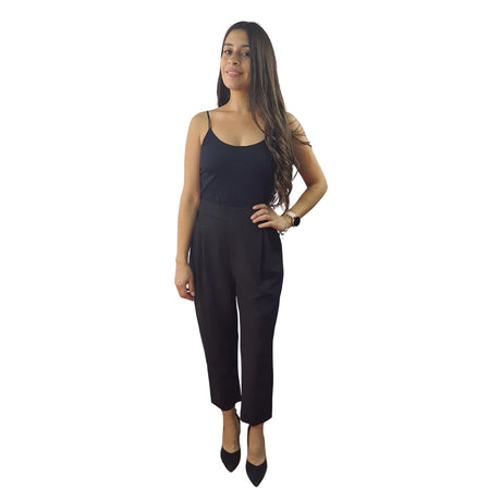 Pantalon Vero Moda Negro Style GEMMA 7/8 SLIM CARROT PANTS(VMC-MM)