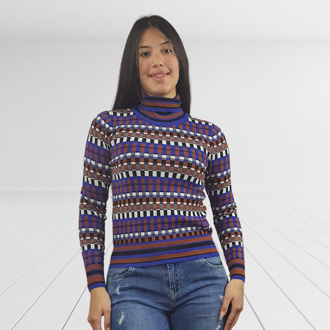 Sweater Vero Moda Azul Style JESSE L/S KNIT(BN-ET-2)