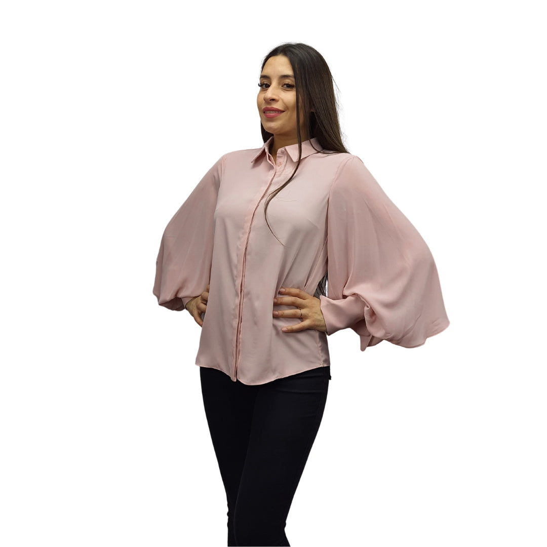 Blusa Vero Moda Rosa Vieja Style WINDY L/S SHIRT(VMC-PF)