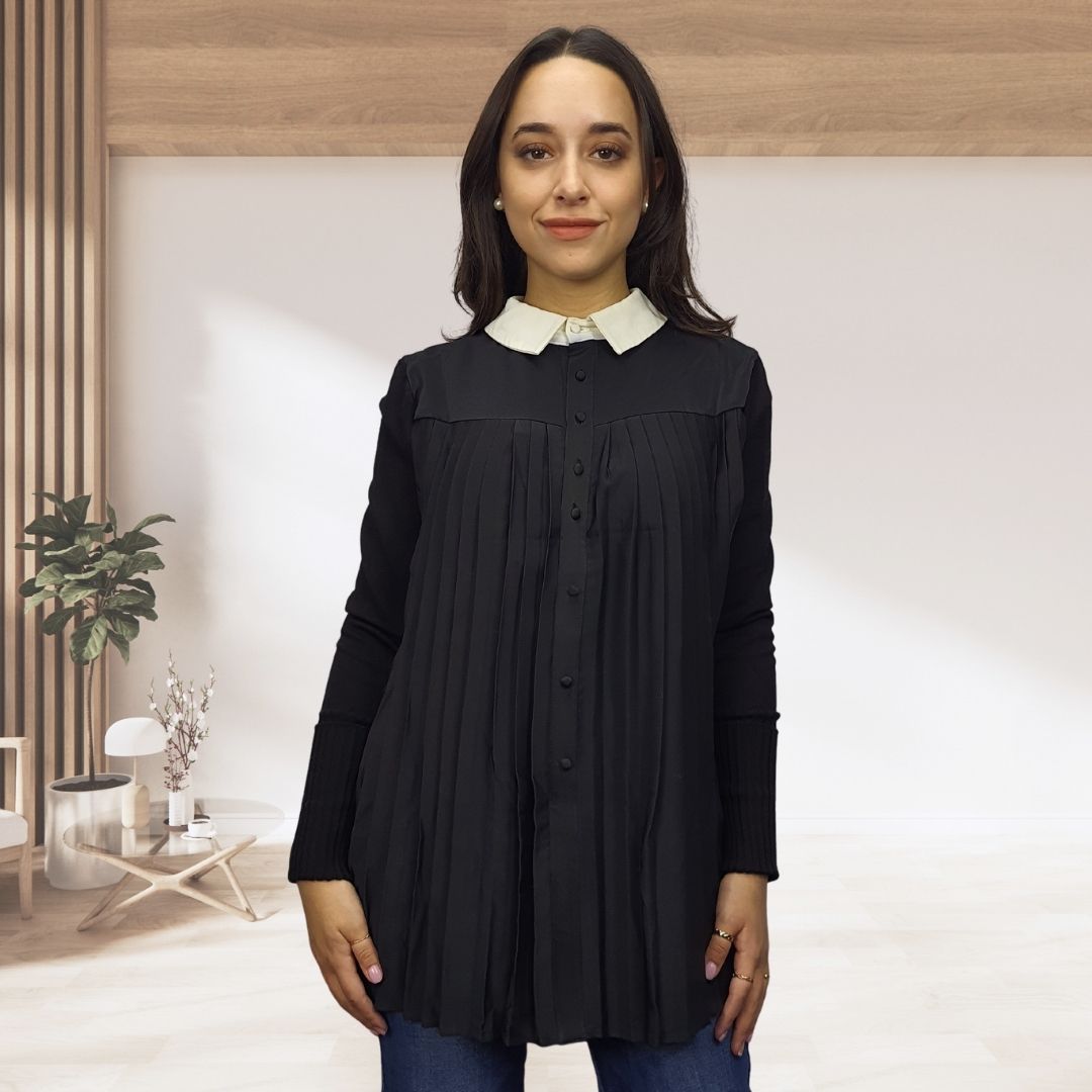 Sweater  Vero moda Negro Style PIERROT L/S KNIT(VMC-PM-EC-1)