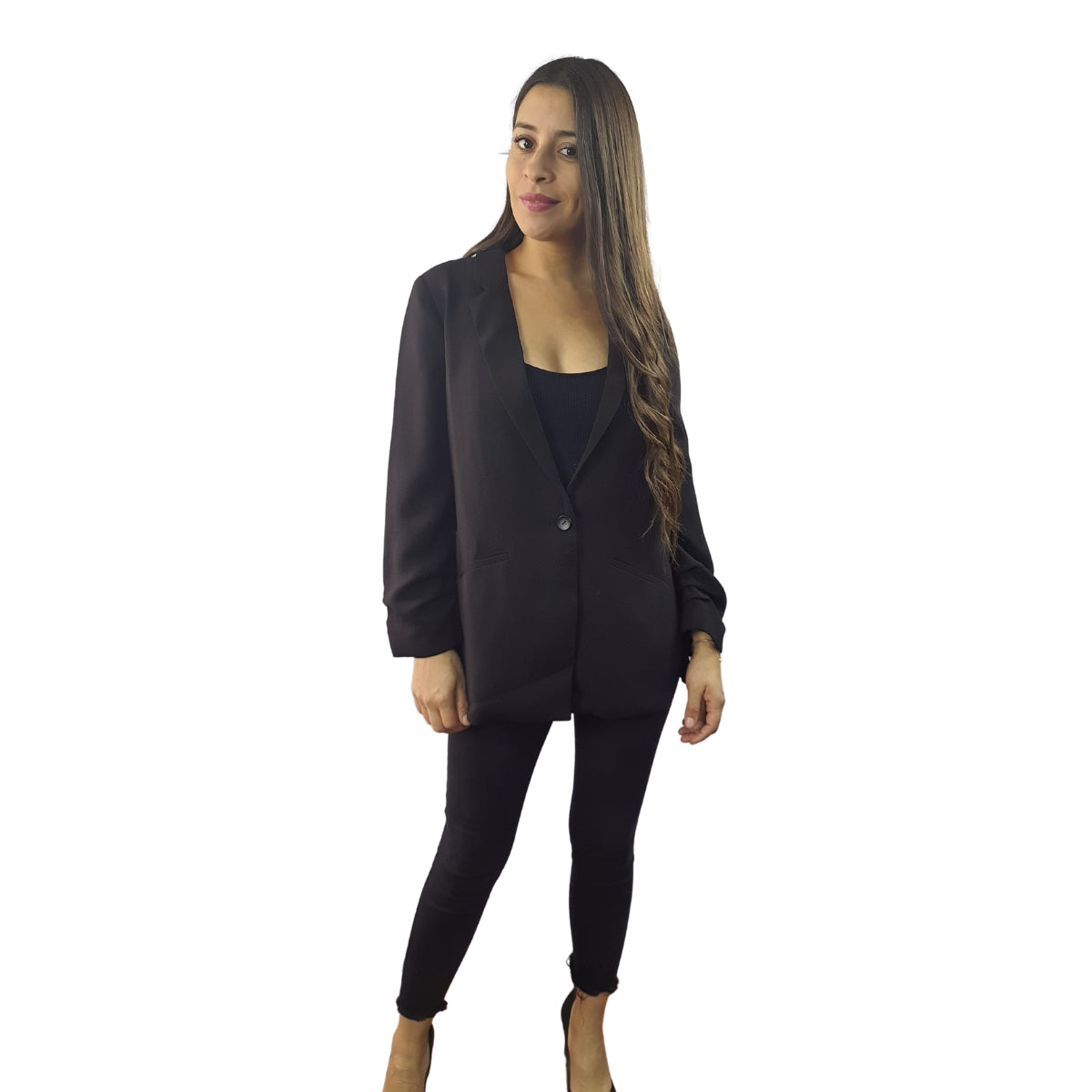 Blazer Vero Moda Negro Style CLARA 7/8 BLAZER(VMC-NR)