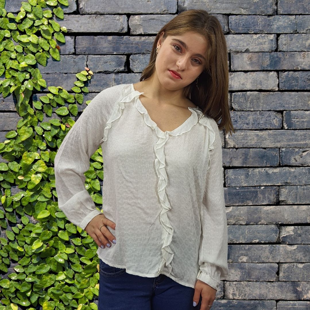 Blusa Rapsodia Mirambe Crudo