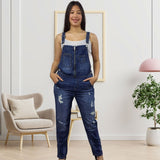 Jardinera Vero Moda Azul Oscuro Style TOMATO BOYFRIEND DENIM CATSUIT(PM-CT-3)
