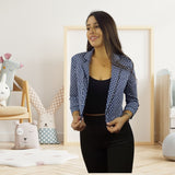 Blazer Vero moda Azul Style GAIA CROPPED BLAZER(VMC-PM-ET-3)