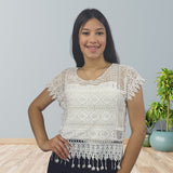 Top Vero Moda Blanco Style SANNA S/S TOP(EL)