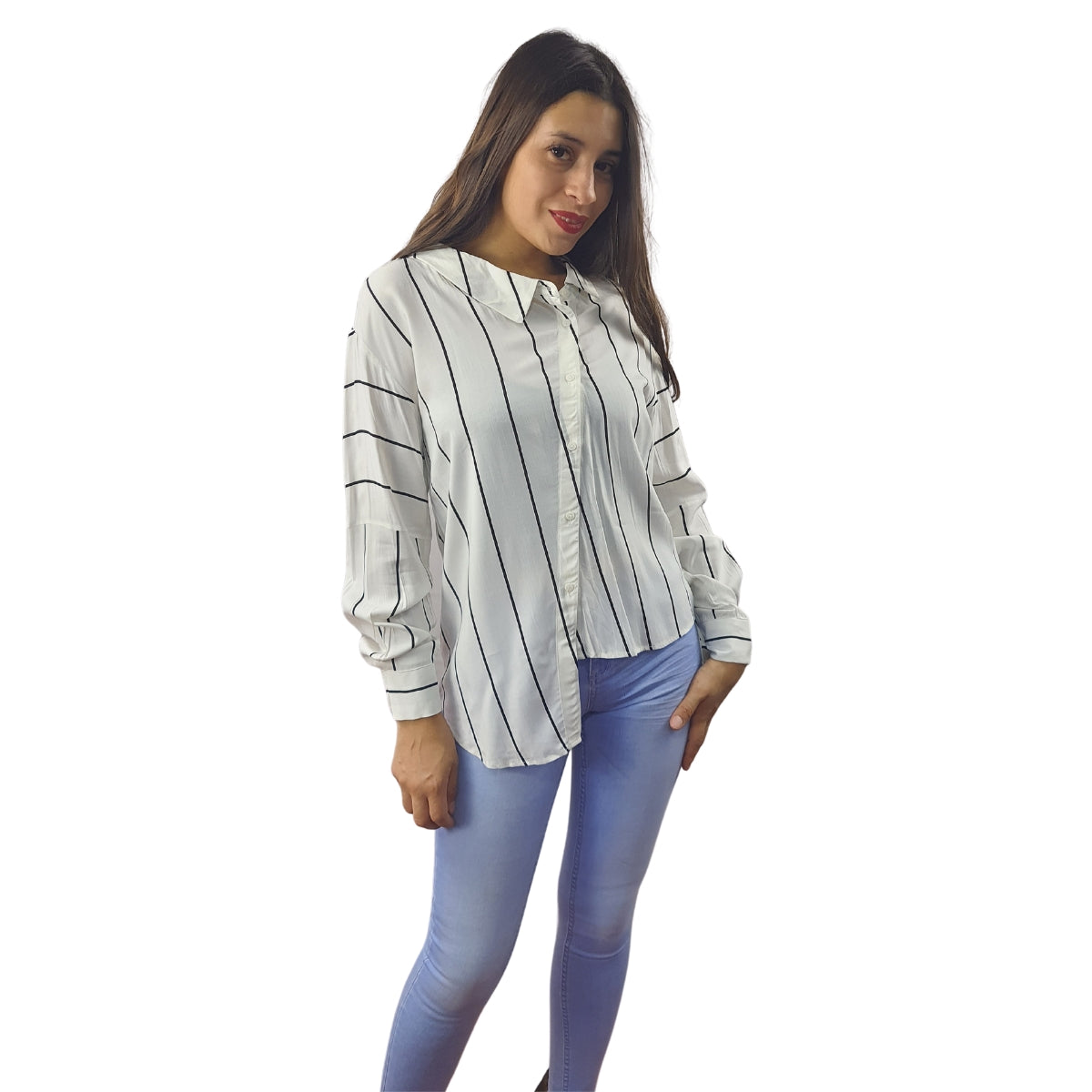 Blusa Vero Moda Blanco Style SELLY L/S SHIRT(FL)