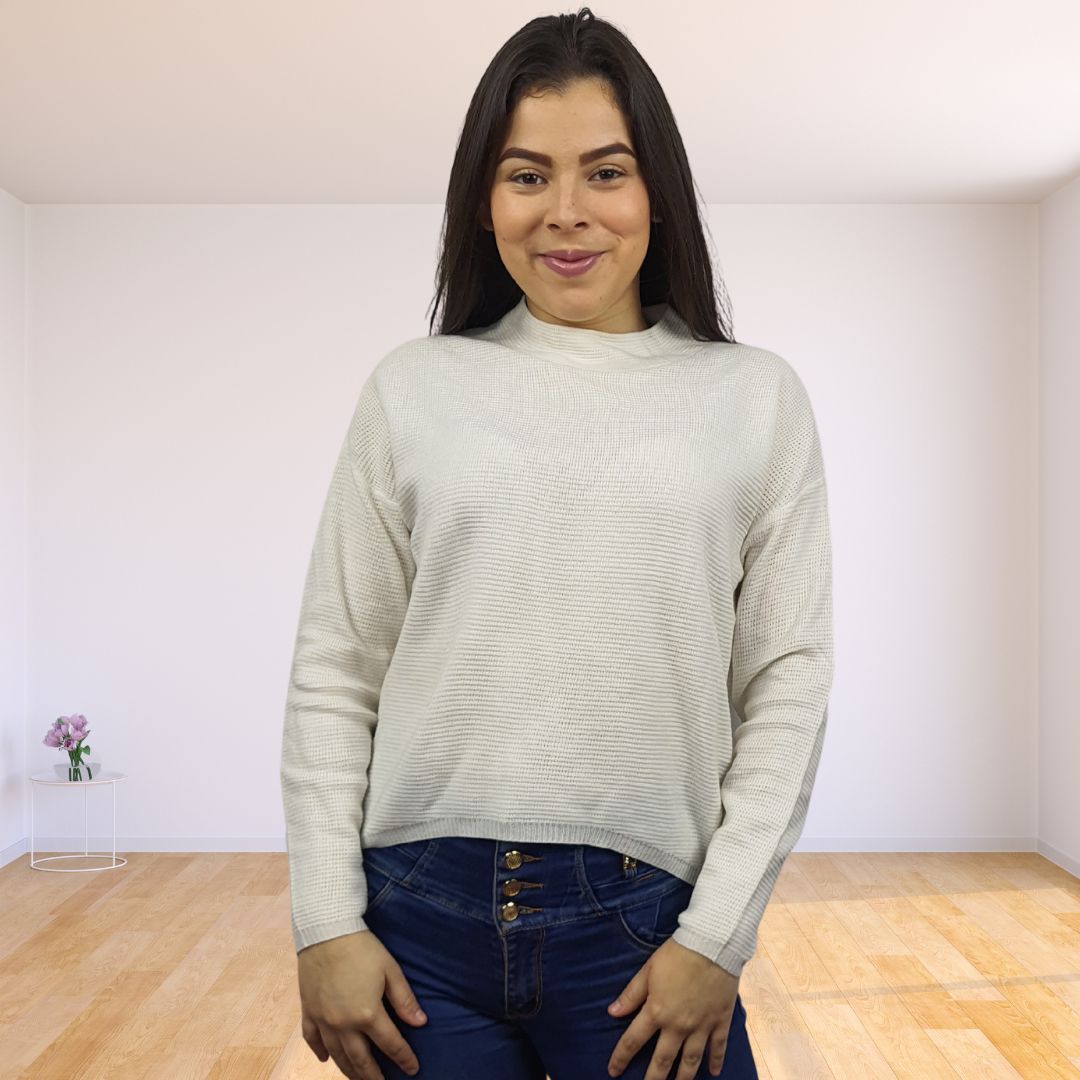 Sweater Vero Moda Blanco Style FARFALE L/S KNIT(UM)
