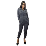 Entero Vero Moda Gris Style HONEYMOON ZIPPER CARROT CATSUIT(NL)