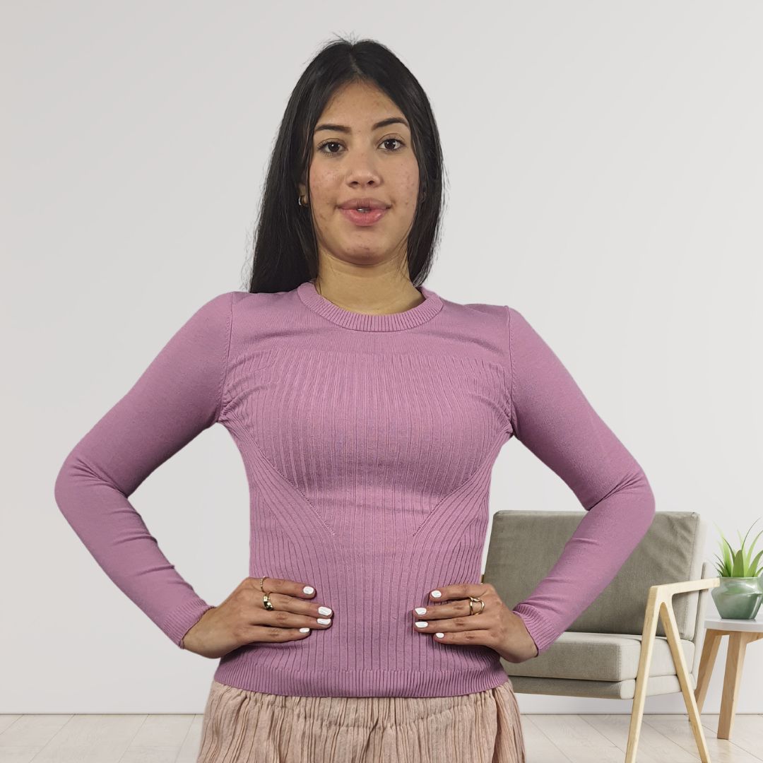 Sweater Vero Moda Rosa Vieja Style YOJIM L/S KNIT(UM)