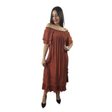Vestido Vero Moda Marron Style ANAUEL S/S DRESS(HH)
