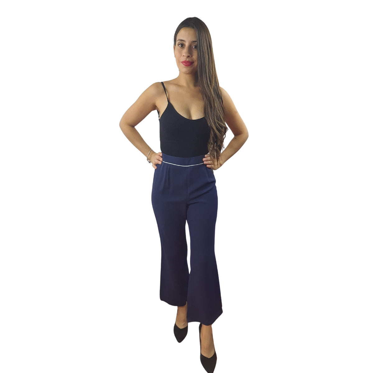 Pantalon Vero Moda Azul Style PAJAMA 7/8 PANTS(VMC-SD)