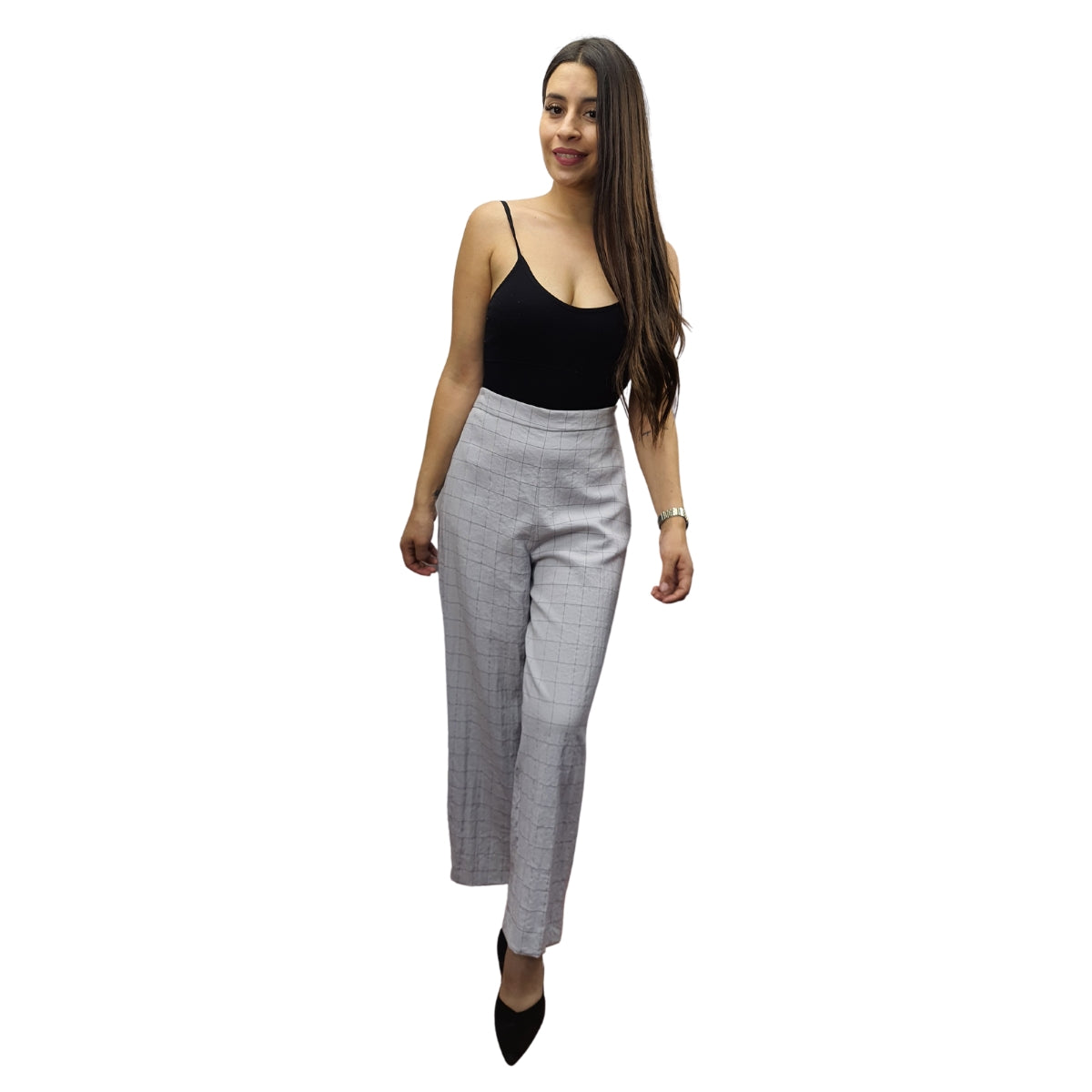 Pantalon Vero Moda Gris Claro Style BOB PANTS(VMC-NC)