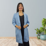 Blazer Vero Moda Azul Claro Style PURE 7/8 SLEEVE DENIM BLAZER(PM-ET-3)