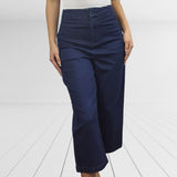 Pescador Vero Moda Azul Oscuro Style PRINCE 7/8 HIGH WAIST LOOSE JEANS (MW-EC