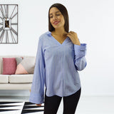 Blusa Vero Moda  Celeste Style  TATE STRIPE L/S TOP(SL)