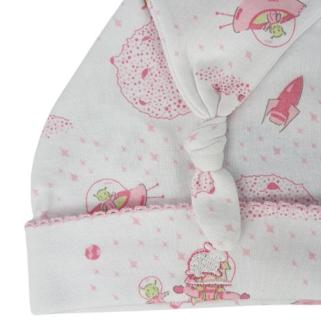 Gorro Babycottons C/Nudo Space E Blanco Rosa