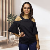 Blusa Vero Moda Negro Style JIM 1/2 JERSEY TOP(VMC-NN)