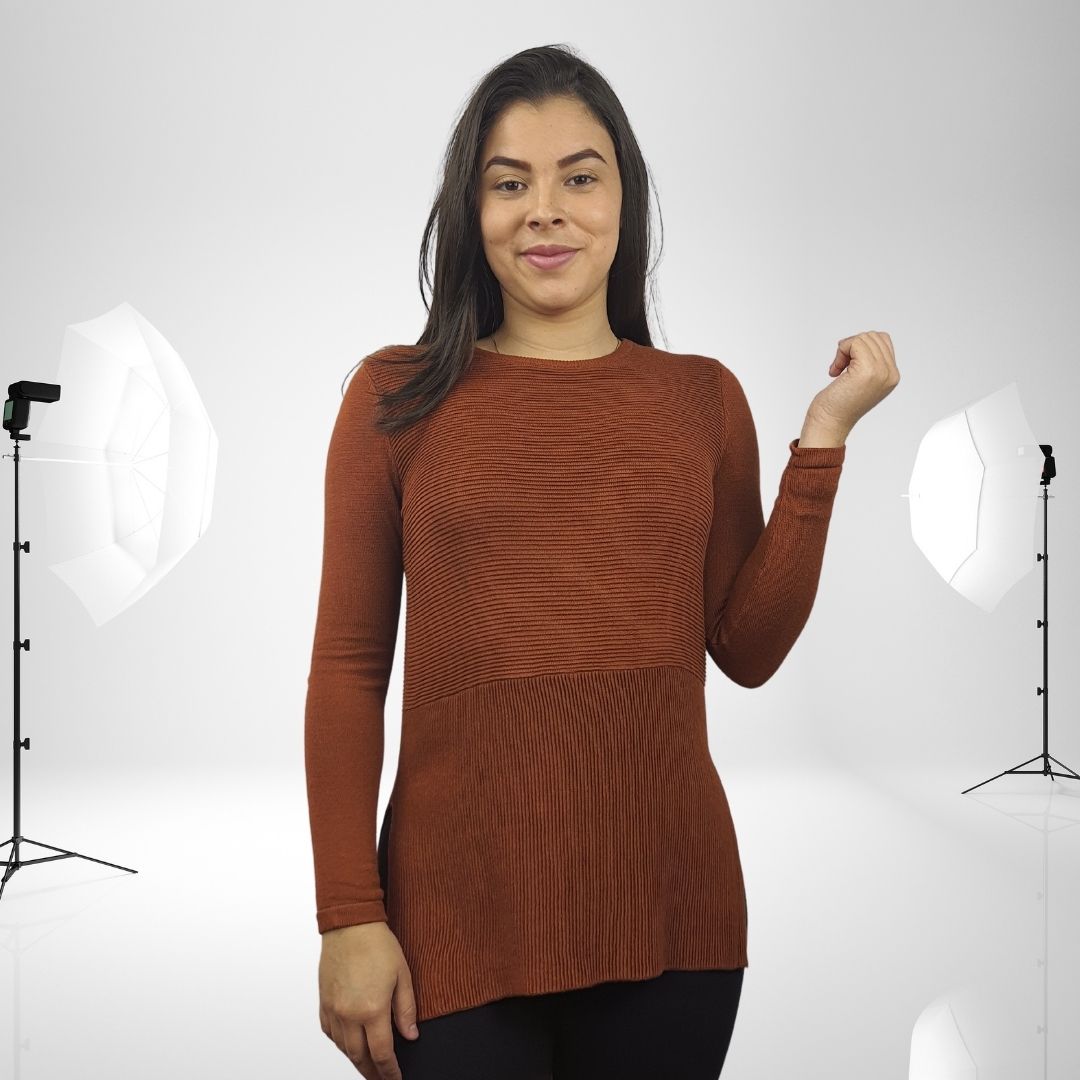 Sweater Vero Moda Marron  Style PALOMA L/S KNIT(VMC-BN-EC-2)