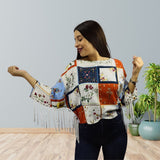 Blusa Vero Moda Beige Style ANGELINA BONDY 3/4 TOP(BJ)
