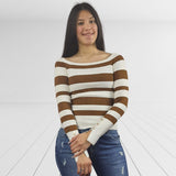 Blusa Vero Moda Marron Style ZOLA L/S KNIT(NC)