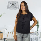 Top Vero Moda Negro  Style PAM OFF SHOULDER S/S TOP(HH)