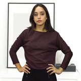Blusa Vero Moda Vino  Style RUGBY 9/10 JERSEY TOP(VMC-PM-ET-2)