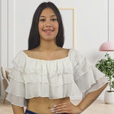 Top Vero Moda Blanco Style NATALIE 1/2 TOP(EL)