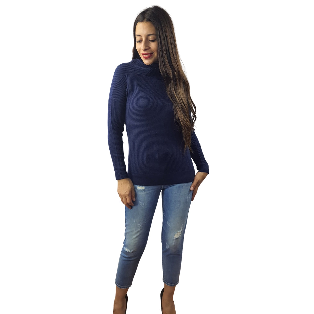 Sweater Vero Moda Azul Oscuro Style BUBLES L/S KNIT(NL)