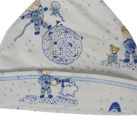 Gorro Babycottons C/Nudo Space E Blanco Celeste
