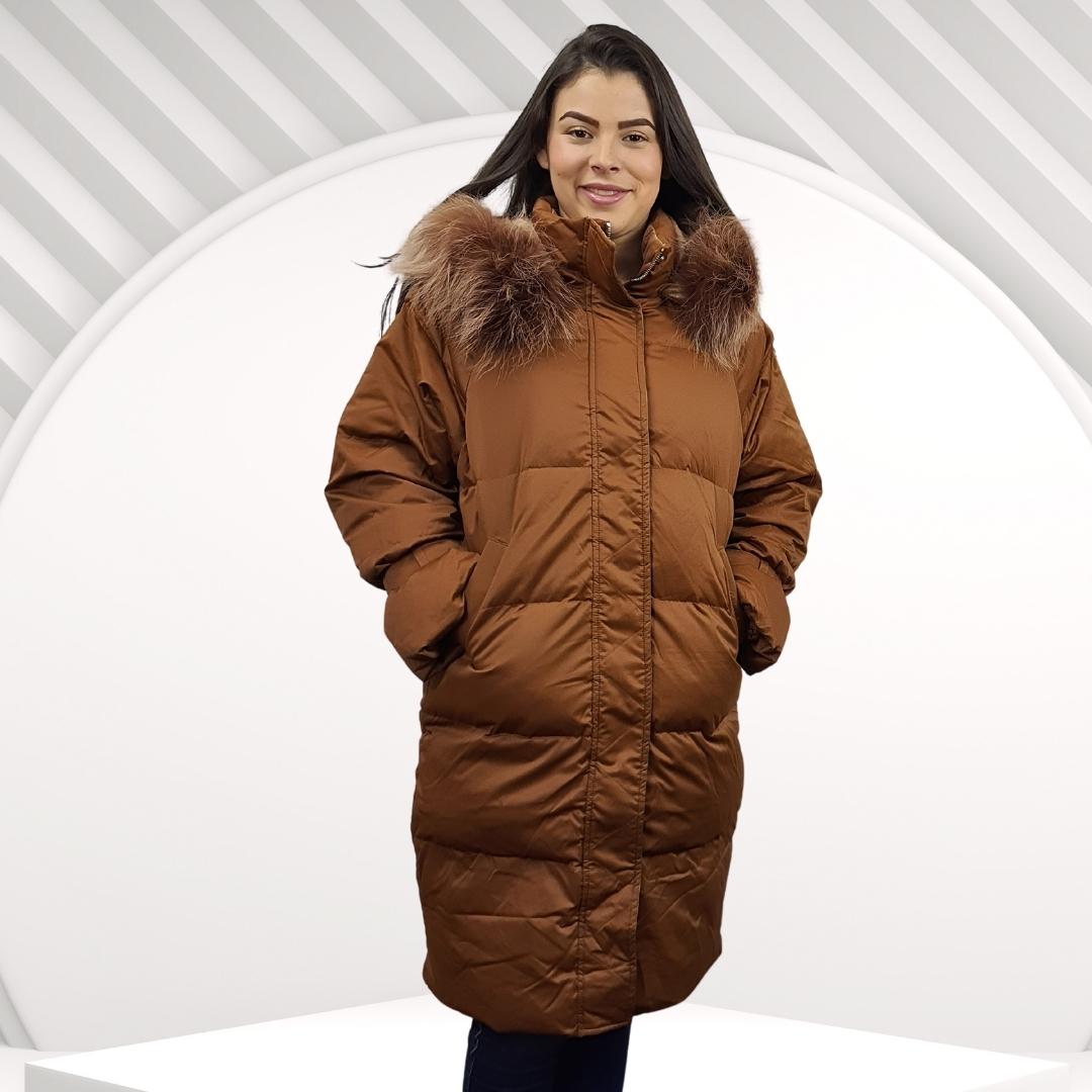 Parka Vero Moda Marrón Oscuro Style GAX 3/4 DOWN COAT(PF)
