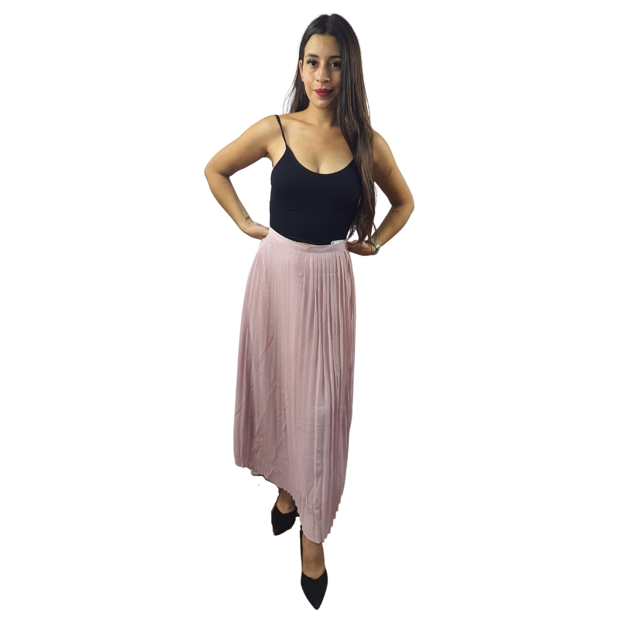 Falda Vero Moda Rosa Vieja Style DELIA LONG SKIRT(VMC-MM)