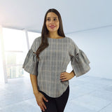 Blusa Vero Moda Gris Style AIMEE 44593 TOP(LL)