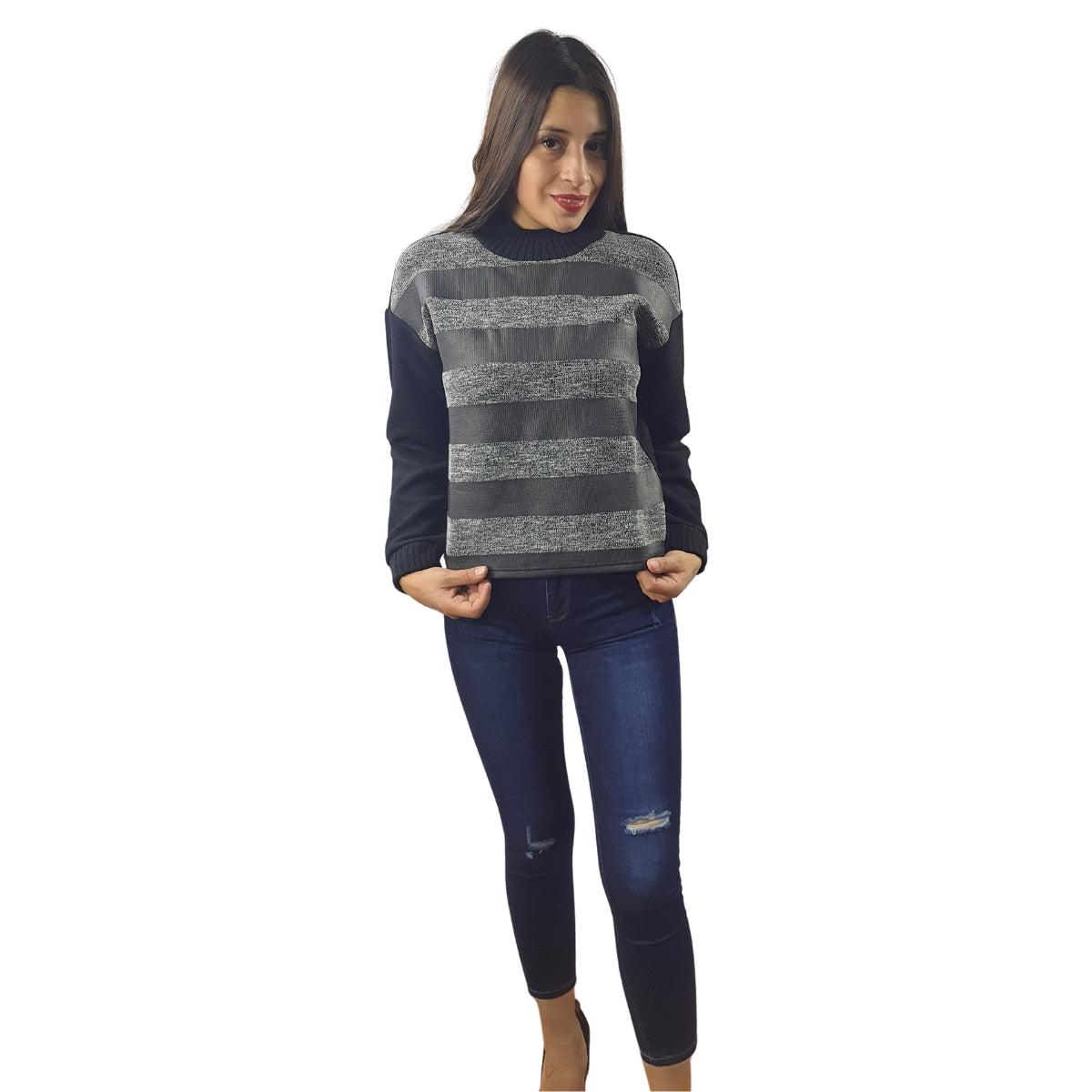 Sweater Vero Moda Gris Style STELLA LEA SWEAT(MW-CT-2)