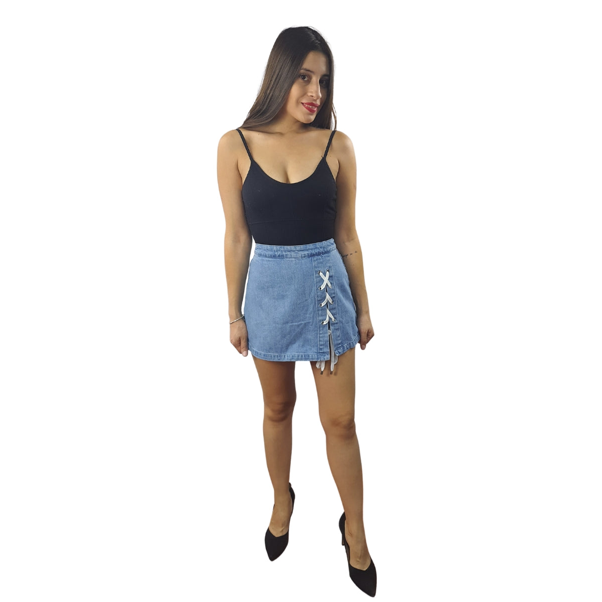 Short Vero Moda Azul Claro Style GRATITUDE HW DENIM SHORTS(DR)