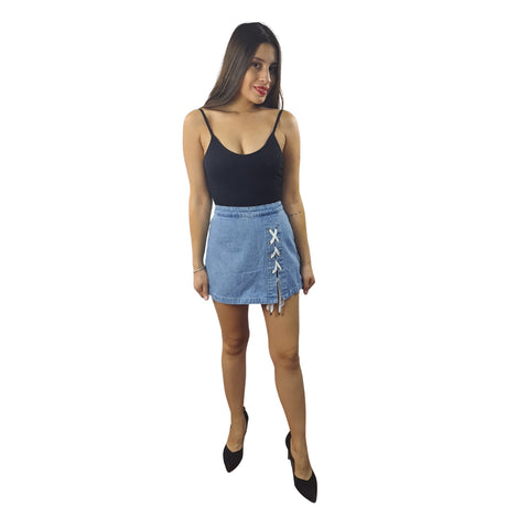 Short Vero Moda Azul Claro Style GRATITUDE HW DENIM SHORTS(DR)