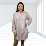 Bata de Pijama Vero Moda Rosado Style WINNI L/S LONG SHIRT(HOMEWEAR)