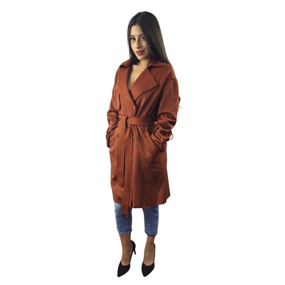 Blazer Vero Moda Cobre Style DONALD L/S COAT(VMC-FL) (SIN CINTURON)