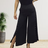 Pantalon Vero Moda Negro Style CHOICE RIVET 9/10 WIDE PANTS(NR)-OR