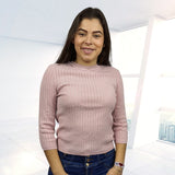 Blusa Vero Moda Rosa Palida Style LEONARDO 3/4 KNIT(VMC-TP)